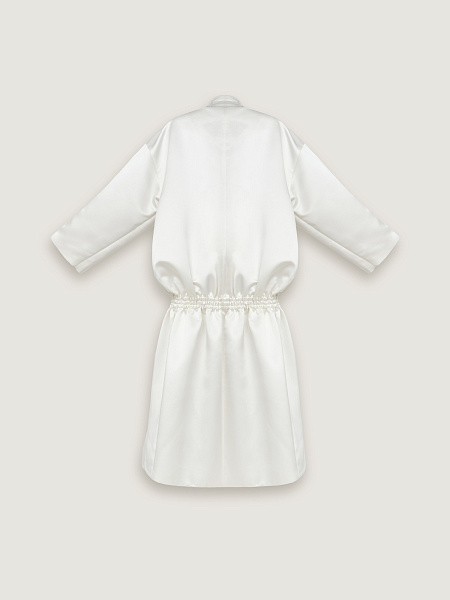 Плащ с объемными рукавами White Bouton