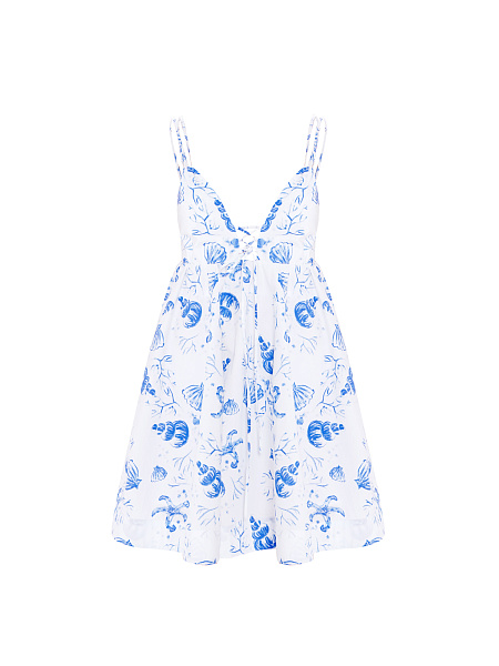 Платье мини на завязках Shells