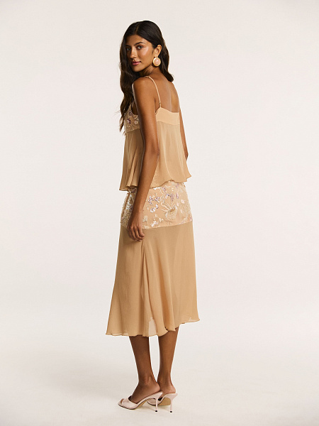 Юбка с вышивкой ручной работы