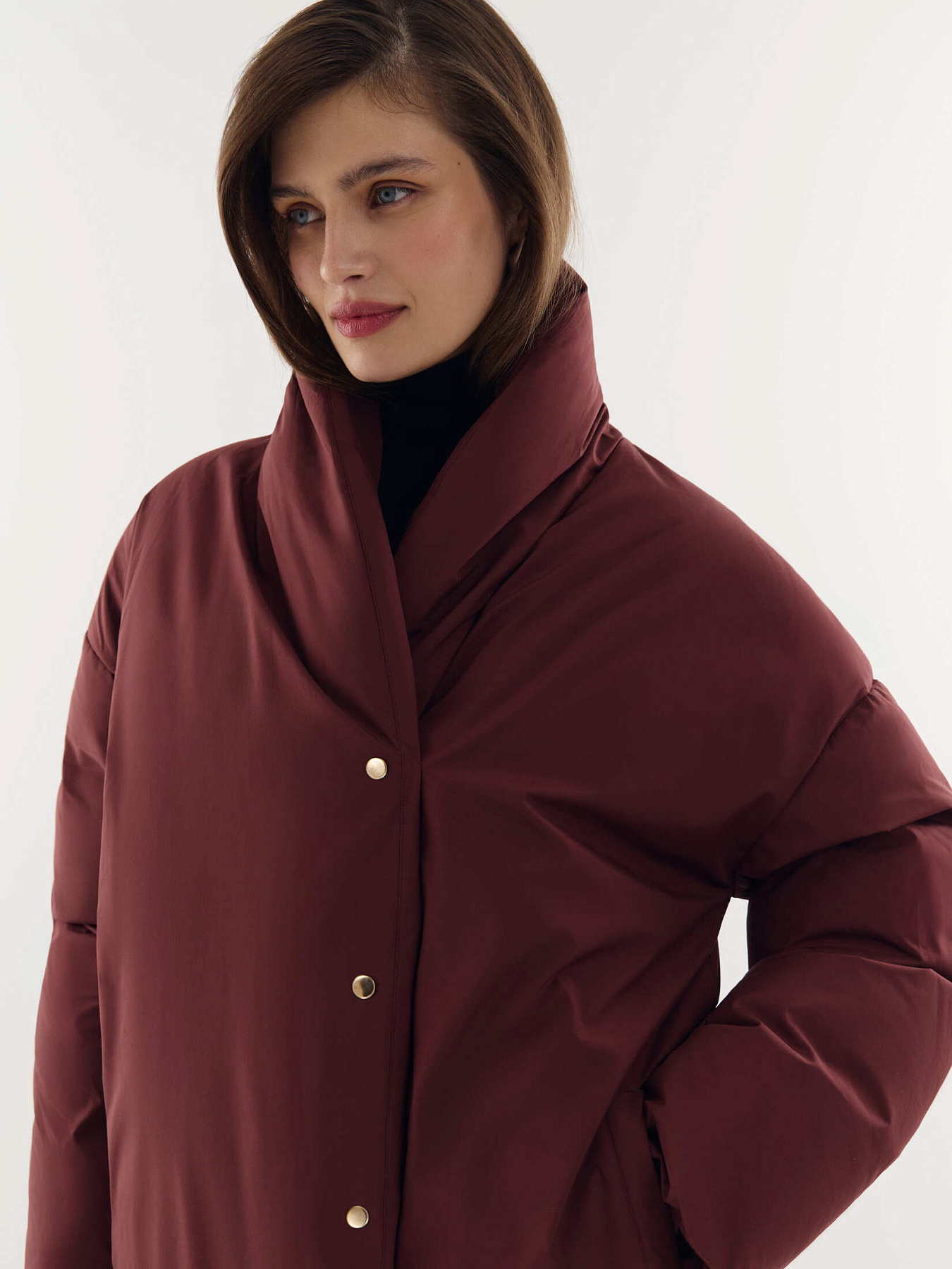 Пуховик макси Abbraccio