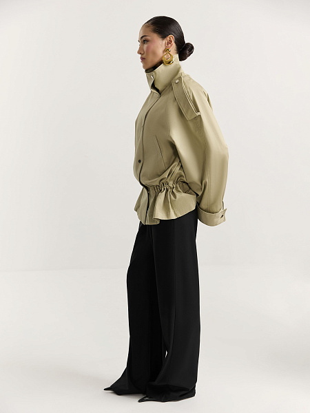 Парка из итальянского хлопка со съемным жилетом