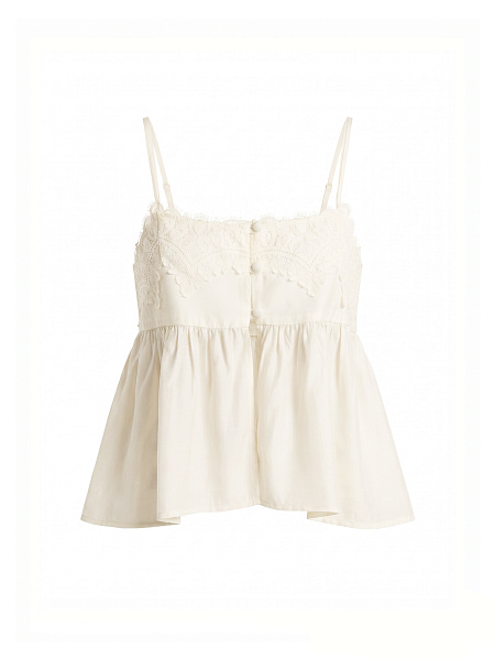 Топ Carezza с кружевной вставкой