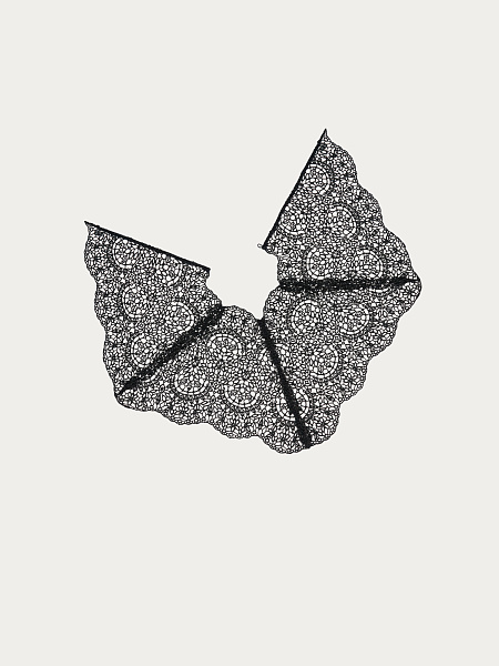 Накидка ручной работы из кружева