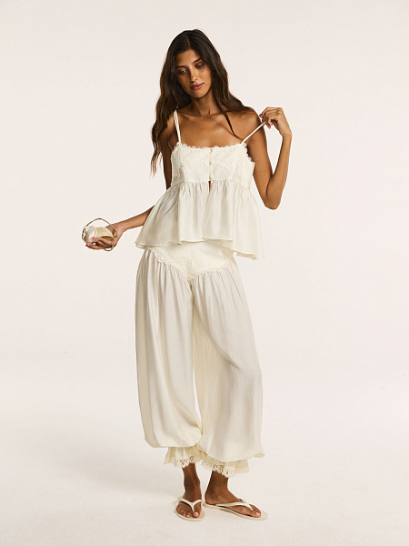 Шаровары Carezza с кружевной вставкой