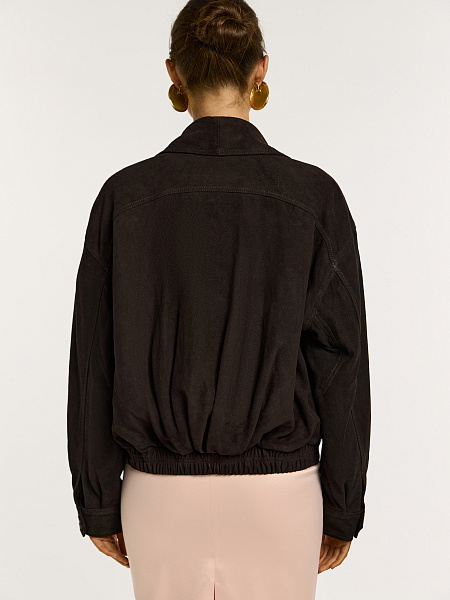 Утепленная куртка из натуральной замши