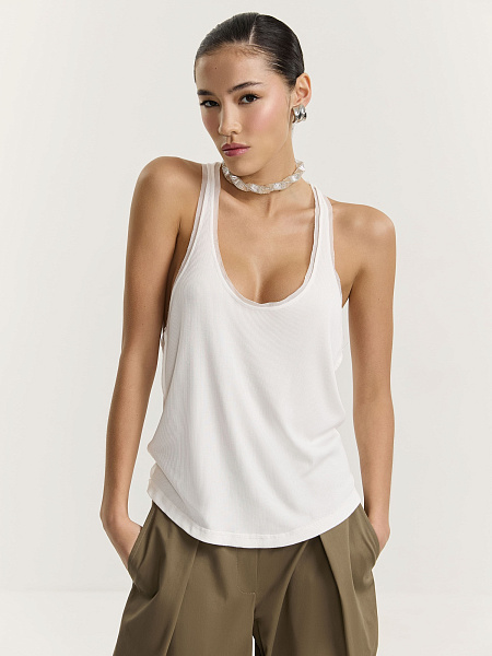 Майка свободного кроя из итальянской вискозы