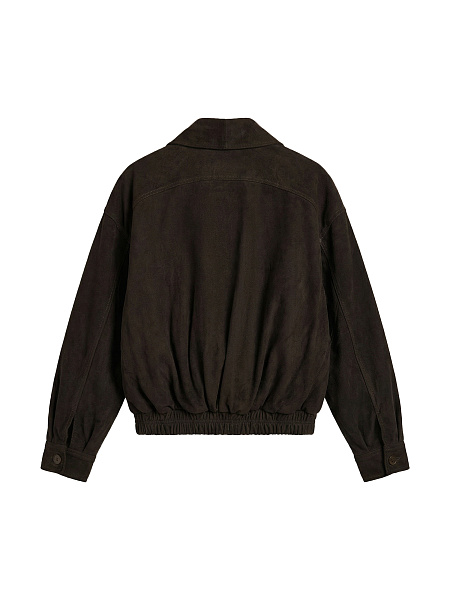 Утепленная куртка из натуральной замши