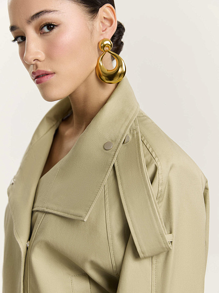 Парка из итальянского хлопка со съемным жилетом