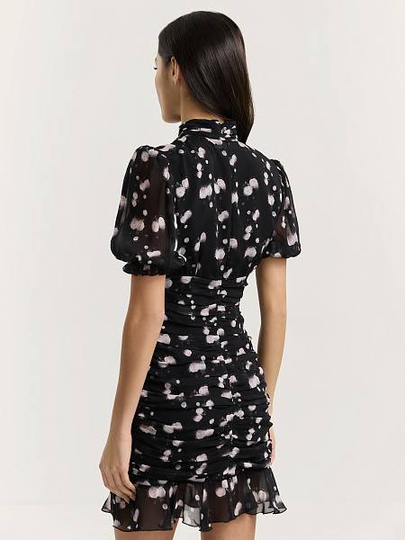 Платье мини Black Flower