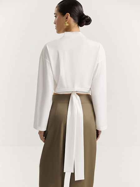 Лонгслив с завязками