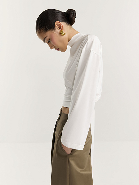 Лонгслив с завязками