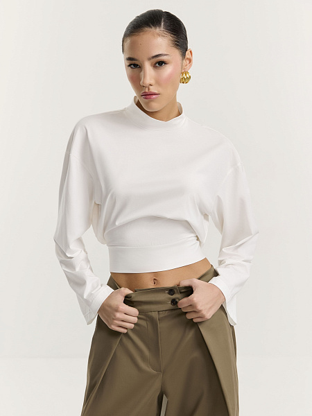 Лонгслив с завязками