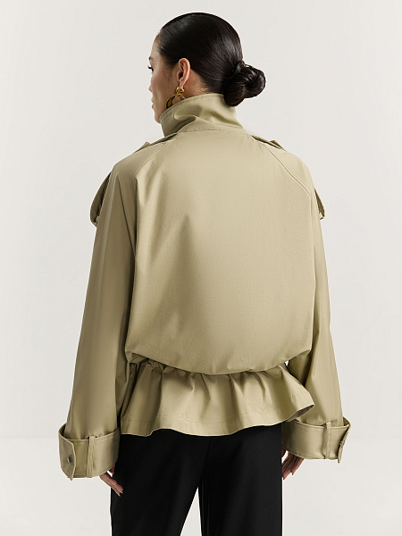 Парка из итальянского хлопка со съемным жилетом