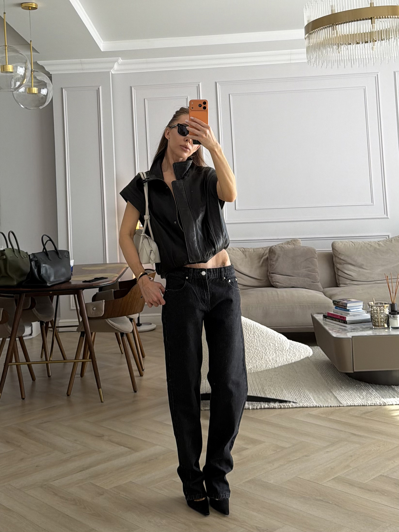 Джинсы на средней посадке