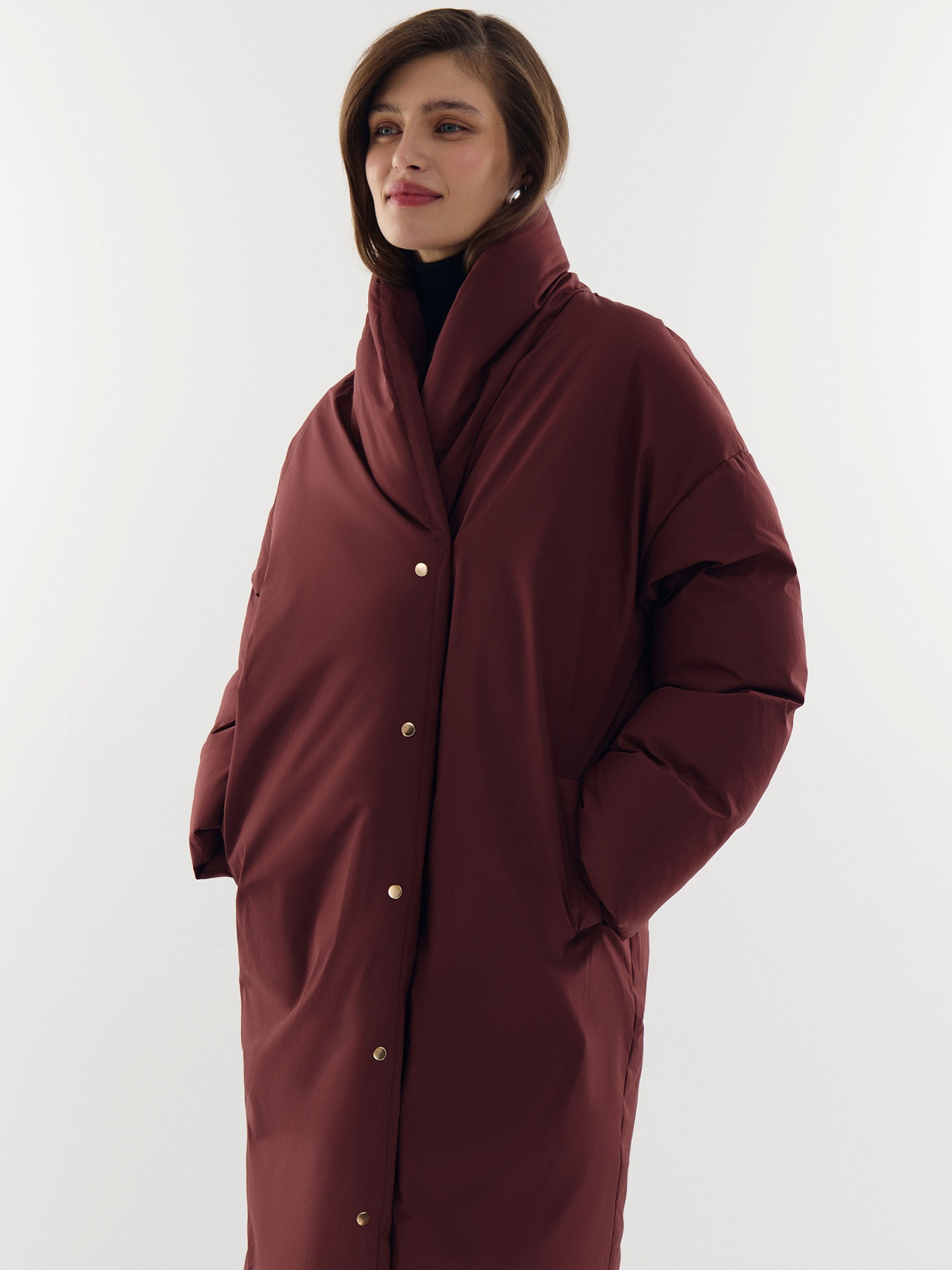 Пуховик макси Abbraccio