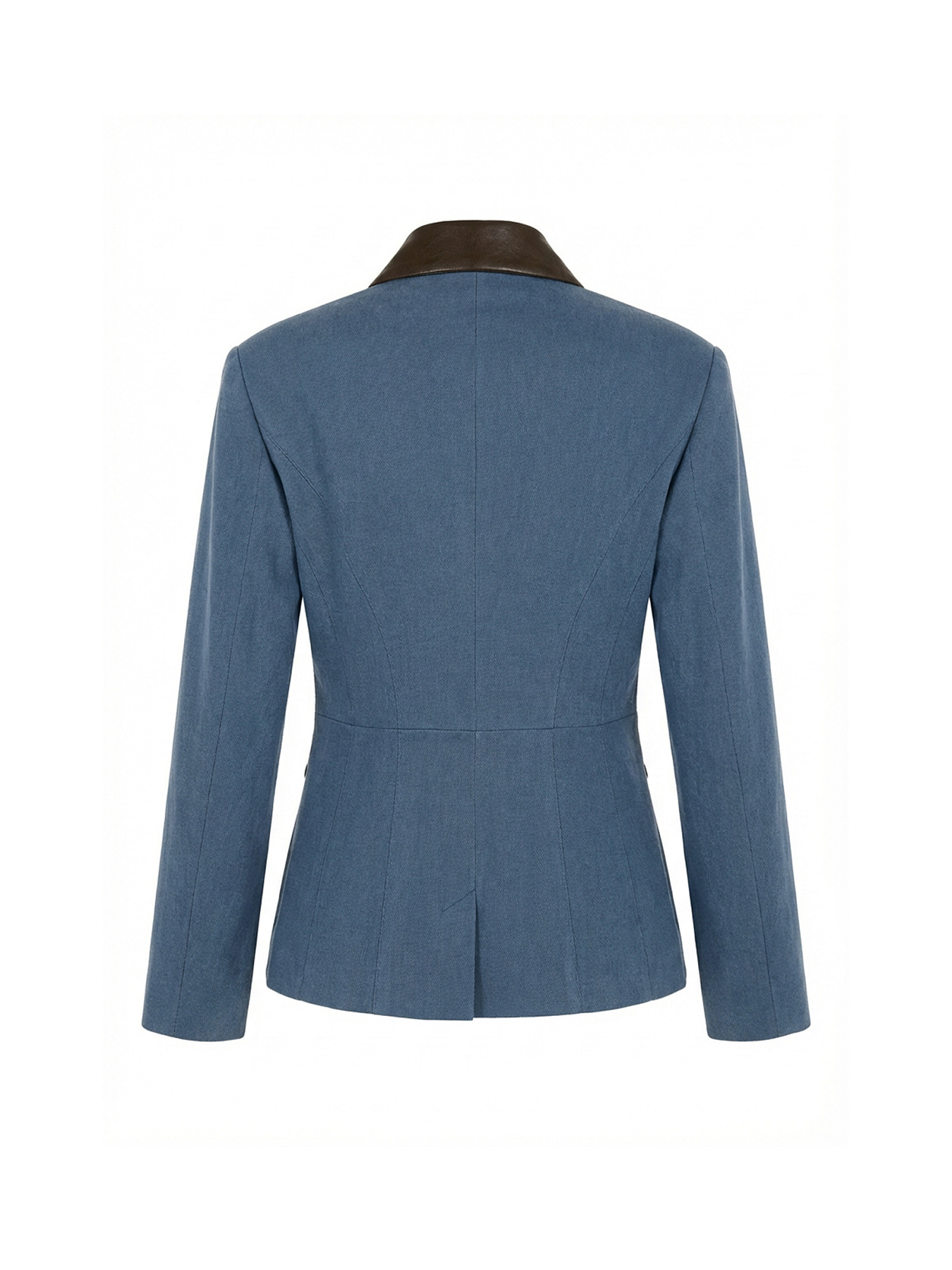 Куртка-жакет с отделкой из натуральной кожи