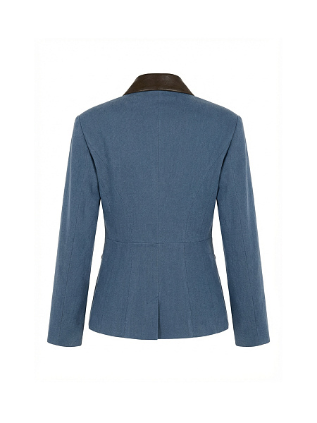 Куртка с отделкой из натуральной кожи