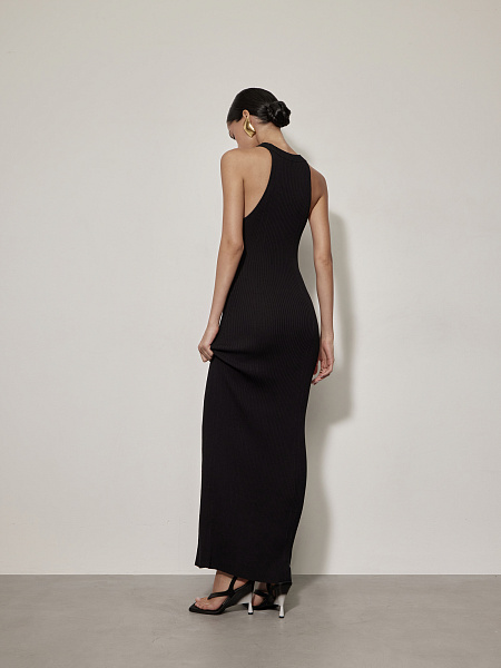 Трикотажное платье макси