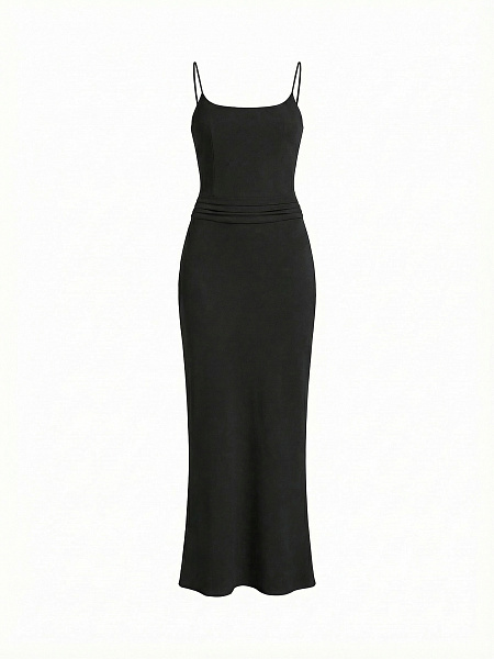 Платье макси на бретелях