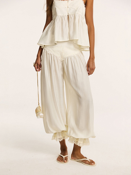 Шаровары Carezza с кружевной вставкой