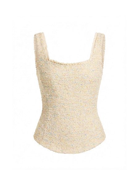 Корсетный топ из итальянского твида
