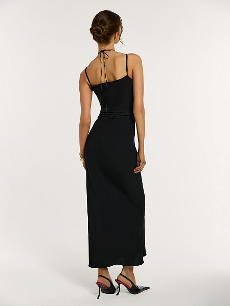 Платье макси на бретелях