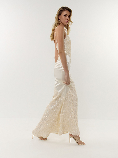 Платье макси с пайетками Carat