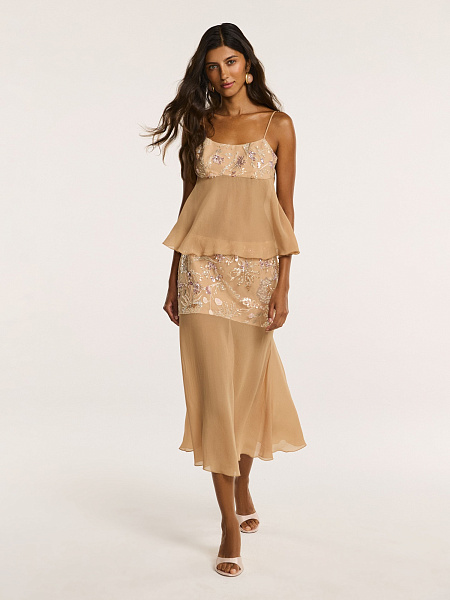 Юбка с вышивкой ручной работы