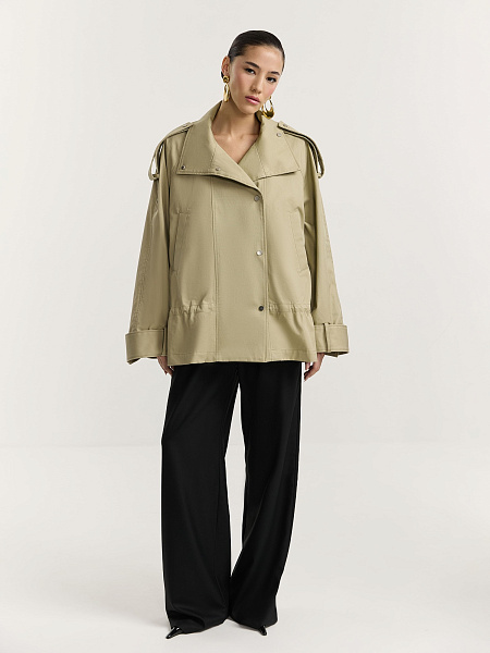 Парка из итальянского хлопка со съемным жилетом