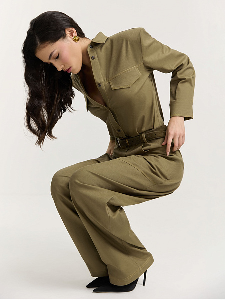 Комбинезон из итальянского хлопка Olive Branch