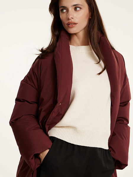 Пуховик макси Abbraccio