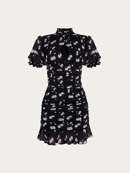 Платье мини Black Flower